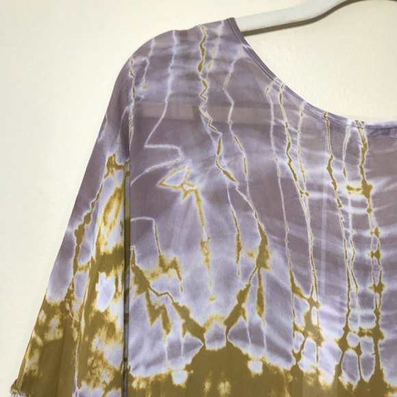 ⚡️SOLD⚡️Young Fabulous & Broke Dress Tie Dye Long Sleeve Long Maxi Tiered NEW - Picture 9 of 16